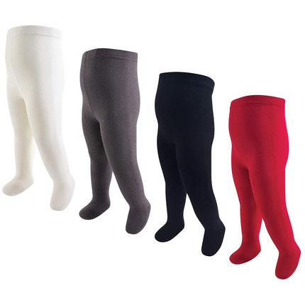 Collants en coton riches pour bébés filles Hudson, rouge marine, 18-24 mois