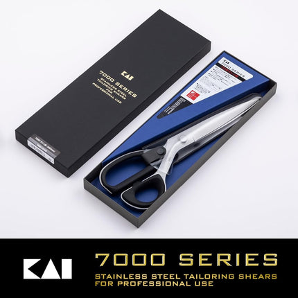 Kai 7280 Cutting Shears, Sharp and Durable Rasha Shears, Regular Size, 11.0 inches (280 mm), Made in Japan, Molybdenum Vanadium Stainless Steel, Unprecedented Impression, Stress-Free, Elastomer