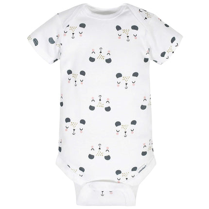 Gerber 8 Pack Baby Girls' Bear Short Sleeve Onesies® Bodysuits
