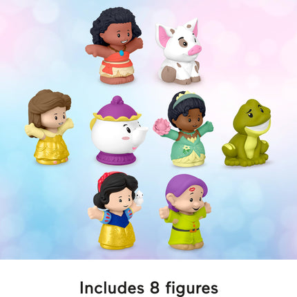 Fisher-Price Little People Jouets d'éveil Disney Princess Histoires en duo Ensemble de 8 figurines pour les jeux d'imitation Enfants de 18 mois et plus