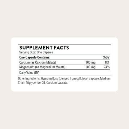 Thorne Research - Calcium-Magnesium Malate - Supports Muscle Function and Nutritional Wellbeing - 240 Capsules