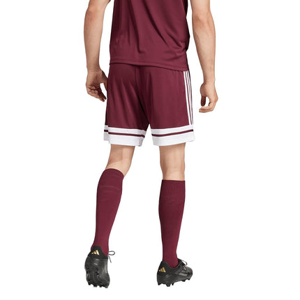 adidas Mens Squadra 25 Shorts, Team Maroon/White, Small