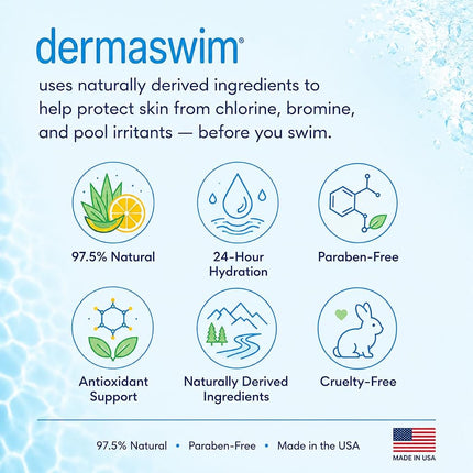 DermaSwim Pro 8 Ounce Tube Pre-Swimming Lotion