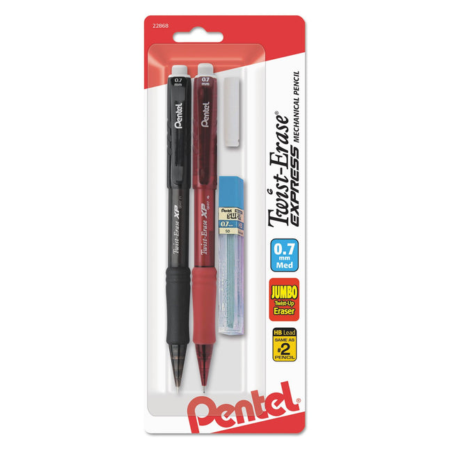 Pentel QE417LEBP2 Twist-Erase EXPRESS Mechanical P