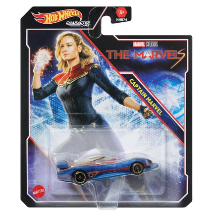 Hot Wheels Character Cars � Complete 6?Pack (HHB74?956G) | Includes Black Panther, Namor, Shuri, Ms. Marvel, Captain Marvel & America Chavez | 1:64 Die?Cast Vehicles � Ages 3+