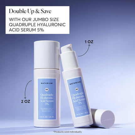 Naturium Quadruple Hyaluronic Acid Serum 5% with Pure Hyaluronic Acid At Four Molecular Weight Levels