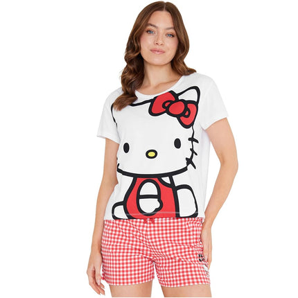 Hello Kitty Womens Pyjamas Short Sleeve PJs Set Te