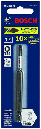 BOSCH ITT253501 1-Piece 3-1/2 In. Torx #25 Impact Tough Screwdriving Power Bit