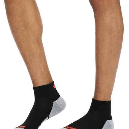 PUMA Socks Men's Quarter Cut Socks, Dark Grey, Sock Size:10-13/Shoe Size: 6-12 (Pack of 6)