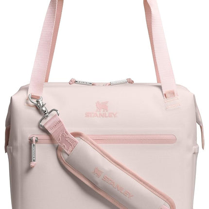 Stanley Julienne Midi All Day Cool Bag, 12 Litre Cooler Bag, 20 Cans with Handles and Strap, Stay Cold for Hours, Insulated Travel Bag with Zipper, BPA Free, Quartz