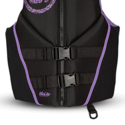 O'Brien Women's Traditional Neoprene USCGA Life Jacket, Orchid, Large