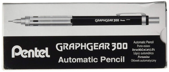 Pentel GraphGear 300 Portaminas, Caja de 12 Portaminas