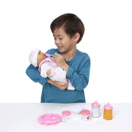 Melissa & Doug Doll Feeding and Changing Accessories - Bib, Bag, Diaper, Wipes, Utensils, Bottles 7.30 high x 11.20 wide x 14.30 deep
