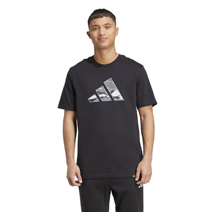 adidas Men's Camouflage Graphic T-Shirt, Black/Log