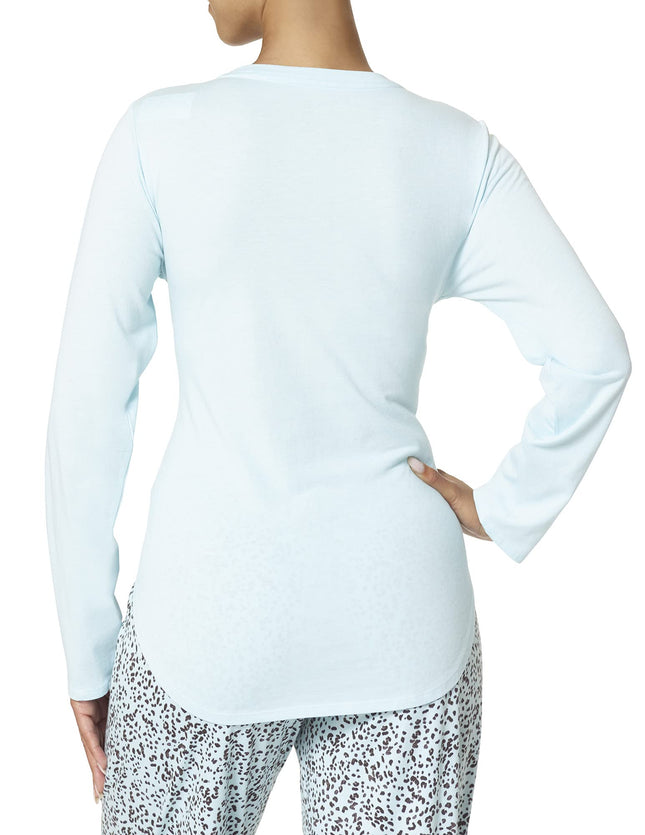 HUE Haut de pyjama de sommeil mode femme, Bleu Corydale-A Brew, Moyen