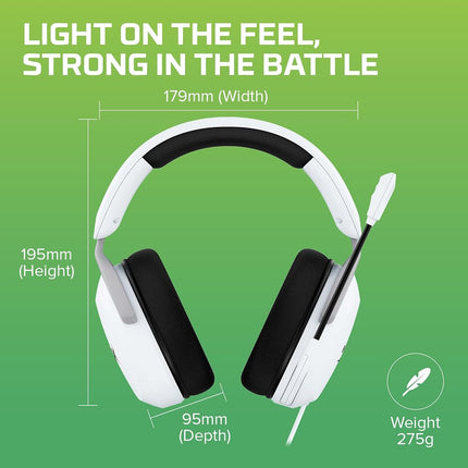 HyperX CloudX Stinger 2 Core - Casque de gaming pour Xbox, Léger, Casque supra-auriculaire avec micro, Fonction muet par rotation, Transducteurs de 40 mm