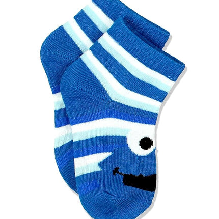 Chaussettes courtes Sesame Street pour enfants, lot de 6 paires, multicolore, garçons 4-6 ans (pointure 23-27)