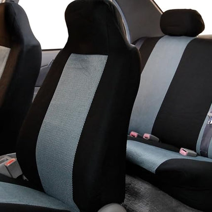 FH Group FB102GRAY114 3D Air Mesh Auto Seat Cover (Full Set), Gray
