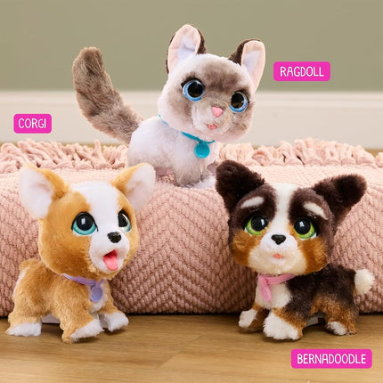 Just Play furReal Poop-A-Lots Corgi Interactive Toy, 8-inch Walking Plush Puppy, 14-pieces, Pretend Play, Kids Toys for Ages 4 Up
