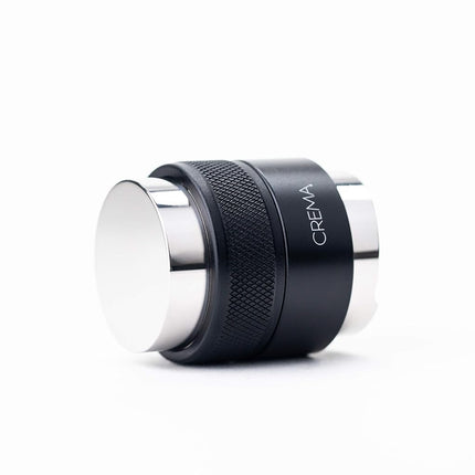 Crema Coffee Products 39.25mm Hand Tamper & Coffee Distributor V2 | Compatible with Breville Portafilters | Double-Sided, Adjustable Depth Tool | Made with Durable 304 Stainless Steel | Black