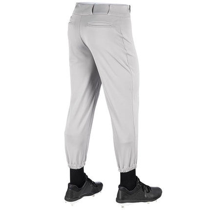 CHAMPRO Pantalon de baseball classique Triple Crown à coupe traditionnelle, couleur unie avec zones de glisse renforcées, Gris, Taille M