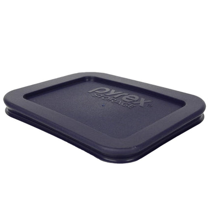 Pyrex 7213-PC 1.9 Cup Dark Blue Rectangle Plastic Food Storage Lid, Plastic, Dark Blue, 1.9 Cup