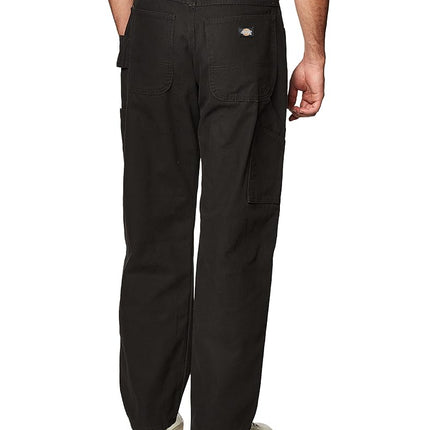 Dickies Men’s Relaxed Fit Sanded Duck Carpenter Jean, Black, 38W x 30L