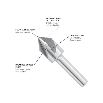 BOSCH CSH1 1/2-Inch HSS Countersink