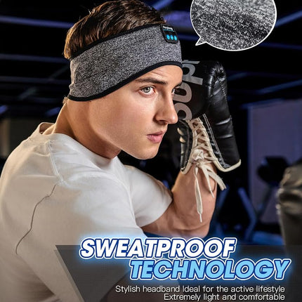 Perytong Sleep Headphones Headband with HD Speakers - Noise Cancelling, For Side Sleepers, Workout, Jogging, Yoga
