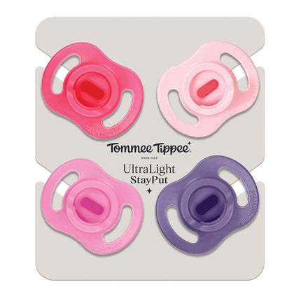 Tommee Tippee Ultra-Light StayPut Dummy 18-36m Silicone Pack of 4