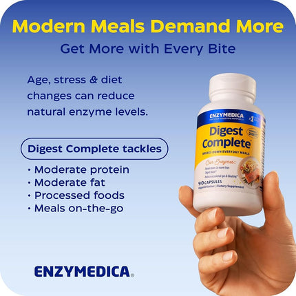 Enzymedica Digest Complete Enzyme Formula 90 Capsules