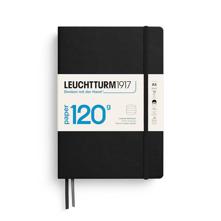 120g Edition Notebook (A5), 203 pages, Ruled, Blac