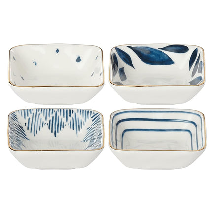 Lenox Blue Bay 4-Piece Stacking Dip Bowl Set, 0.95