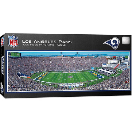 Masterpieces NFL 91882: Los Angeles Rams 1000pc Panoramic Puzzle, Team Color, 1000 Pieces-13" x 39"
