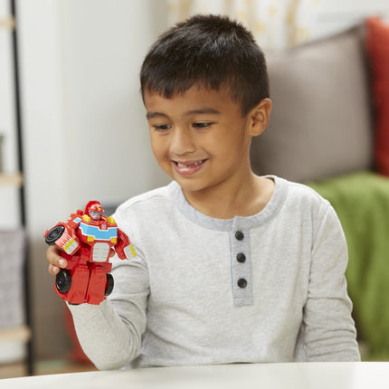 Transformers Playskool Heroes Rescue Bots Academy Equipo de héroes clásicos Heatwave The Fire-Bot Juguete convertible, figura de acción de 4.5 pulgadas, niños de 3 años en adelante