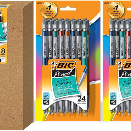 Bic Xtra-Precision Mechanical Pencil, Metallic Bar