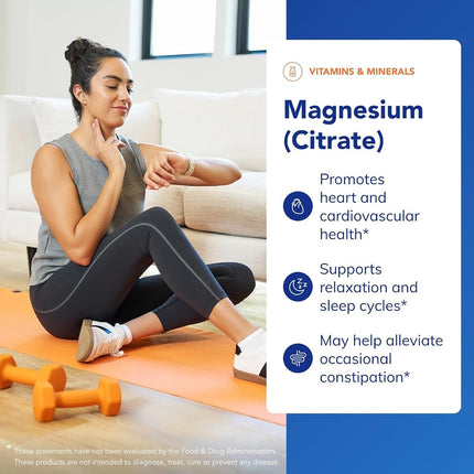 Pure Encapsulations Magnesium (Citrate) | Supplement for Sleep, Heart Health, Muscles, and Metabolism* | 180 Capsules