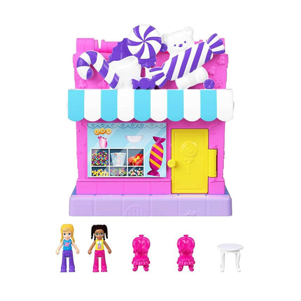 Polly Pocket Pollyville Sweet Store Dolls and Play