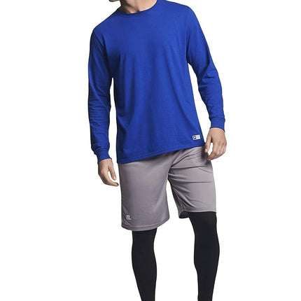Russell Athletic Men's Dri-Power Cotton Blend Tees & Tanks, Moisture Wicking, Odor Protection, UPF 30+, Sizes S-4x T-Shirt, Royal, S