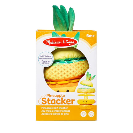 Melissa & Doug Pineapple Soft Stacker | Sensory Baby Toy for Early Learning | 6-12 Months