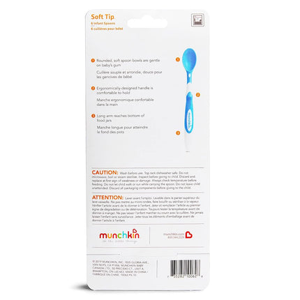 Munchkin Soft-Tip Infant Spoon, 6 Count