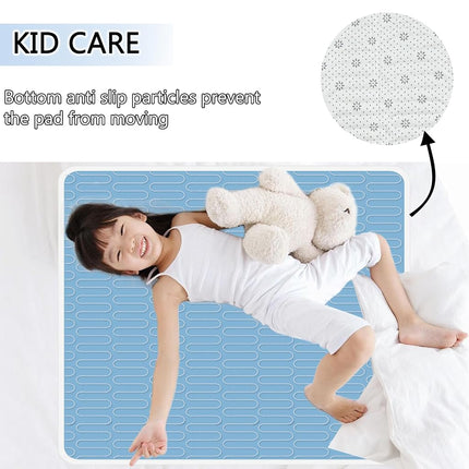 METCLARINDA 4 Pack Incontinence Bed Pads - 34"X36", Washable and Reusable Waterproof Mattress Pad, Pee Pads for Adults, Kids, Elderly, and Pets