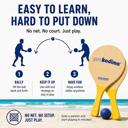 Pro Kadima Paddleball Beach Set