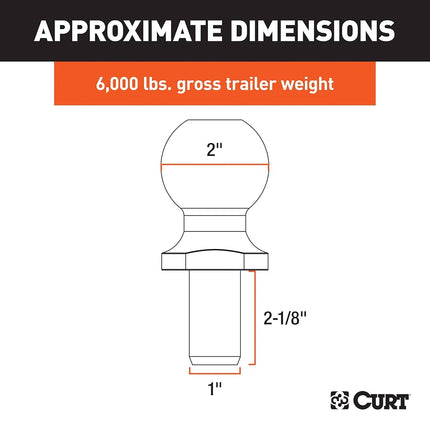 CURT 40004 Trailer Ball