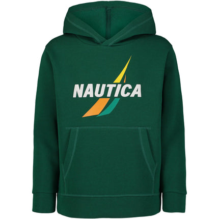 Nautica Boys' Long Sleeve Fleece Pullover Hoodie, 
