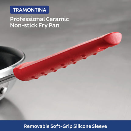 Tramontina Ceramic Nonstick Restaraunt Fry Pan, 10 Inch, Black, Professional Series, Dishwasher and Oven Safe, 80114/060DS