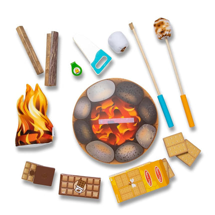 Melissa & Doug Let�s Explore S�Mores & More Campfire Play Set � 23 Pieces
