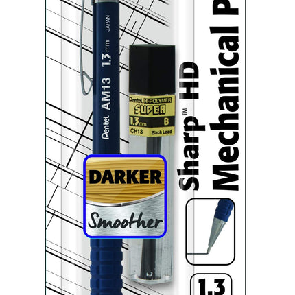 Pentel Arts Sharp HD Mechanical Pencil (1.3mm), Da