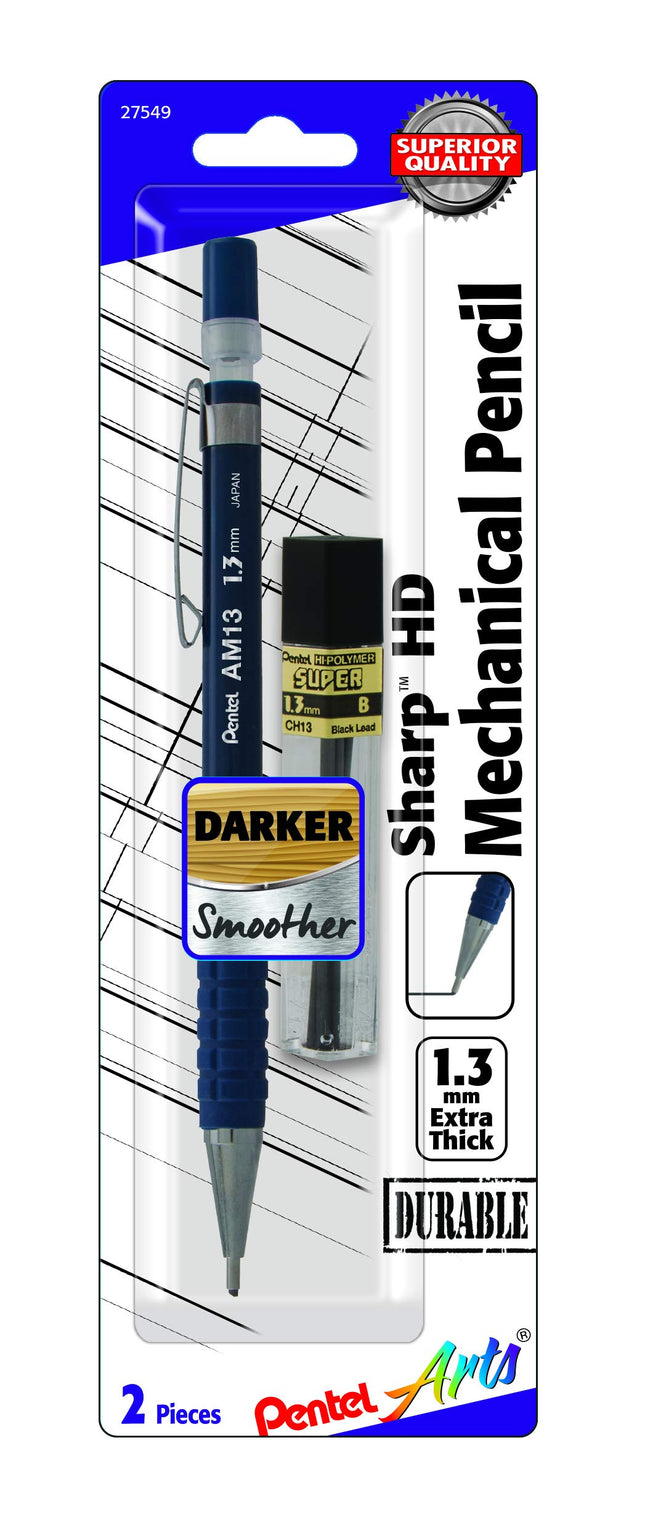 Pentel Arts Sharp HD Mechanical Pencil (1.3mm), Da