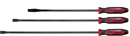 Mayhew Tools 14074 Dominator Pro 3-Piece Pry Bar Set, 25" Straight, 31" & 36" Curved Pry Bars, Red